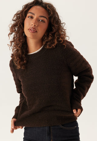 Vijayla O-neck L/S KNIT TOP