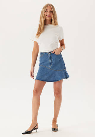 Vijessie Rw Short Denim Skirt