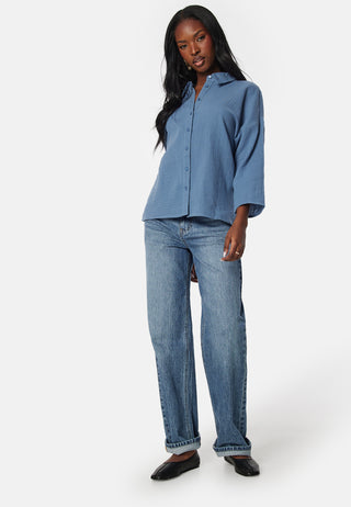 Vilania button 3/4 shirt