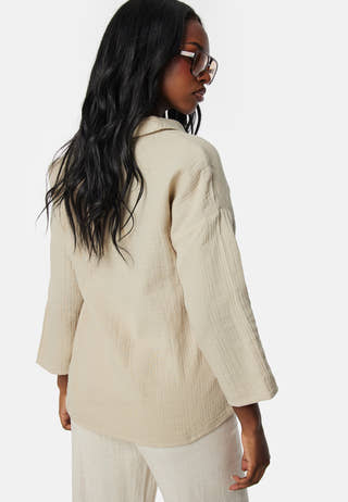 Vilania button 3/4 shirt