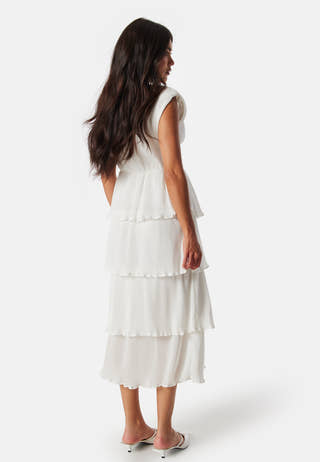 Vilillian V-Neck plisse ankle dress