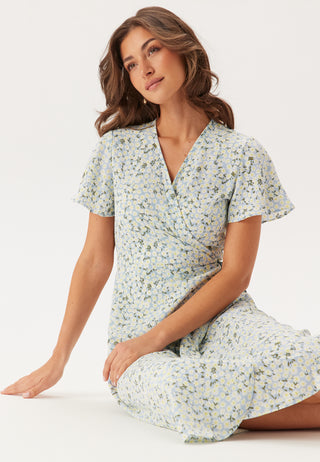Vilovie S/S Wrap Midi Dress