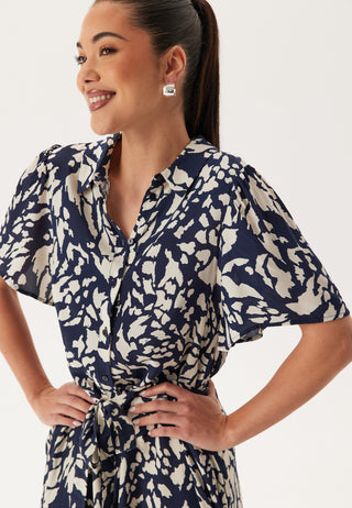 Vilullu S/S KNEE SHIRT DRESS K