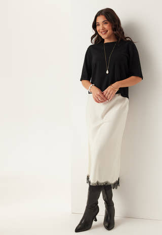 Vimalu O-neck 2/4 KNIT TOP