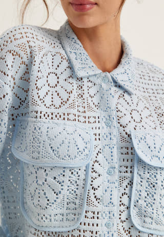 Vimerinda Crochet L/S CARDIGAN