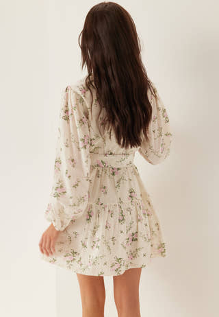 Vimiada L/S EMB SHORT SHIRT DRESS