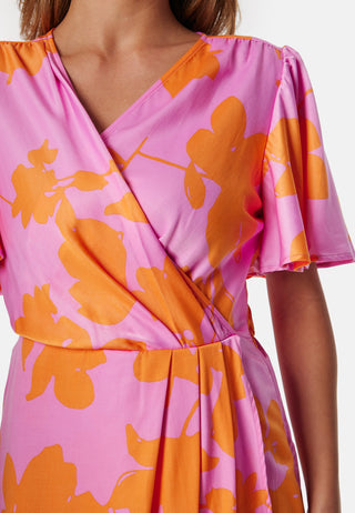 Vinakita V-Neck wrap midi