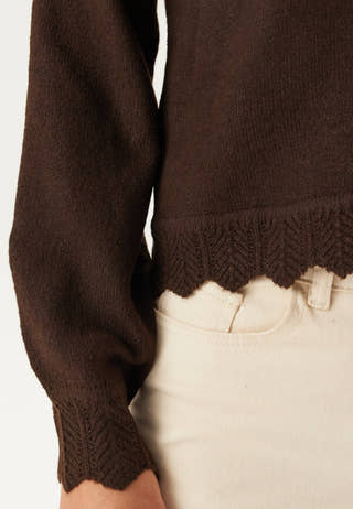 Vinikolina O-neck L/S KNIT TOP