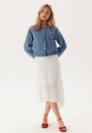 Vireba L/S O-NECK DENIM JACKET