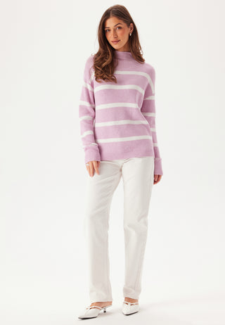 Viril Mockneck L/S Knit Rib Top