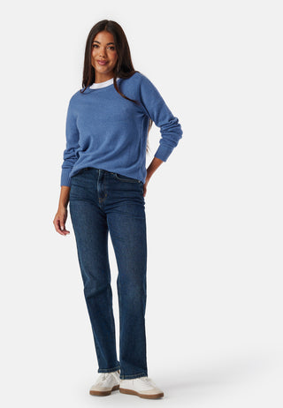 Viril O-neck L/S Knit Top