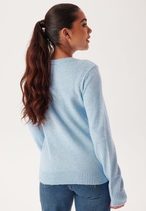 Viril O-neck L/S Knit Top