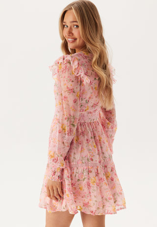 Viroman New V-neck L/S Short Dress