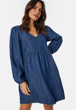 Virowie L/S V-Neck Denim Dress