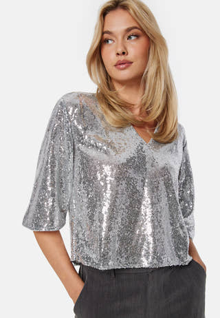 Visala S/S Sequins Top