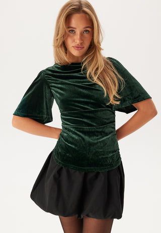 Vivelma Velour 2/4 O-NECK TOP