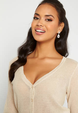 Wola 2/4 Sleeve Knit Cardigan