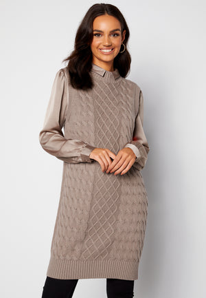 Zuri Cable S/L Knit Vest Dress