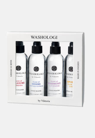 Linen Water Giftbox: Desire, Harmony, Pleasure & Sport 4x100ml