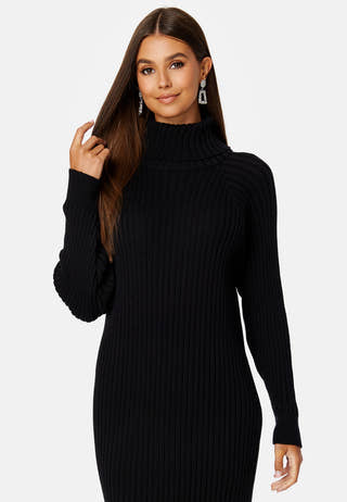 Mavi Knit Midi Rollneck Dress