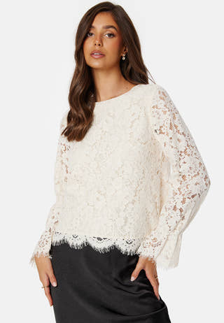 Perla LS Lace Top