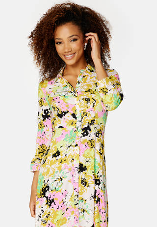 Savanna 3/4 Long Shirt Dress