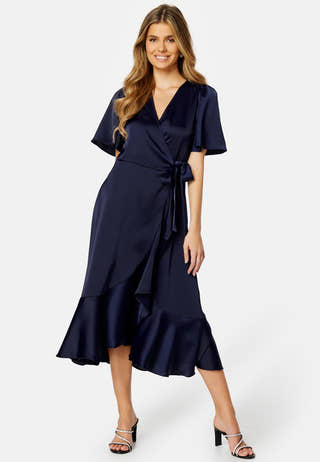 Thea 2/4 Midi Wrap Dress