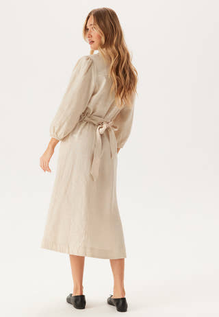 Yasflaxy 3/4 LINEN SHIRT DRESS