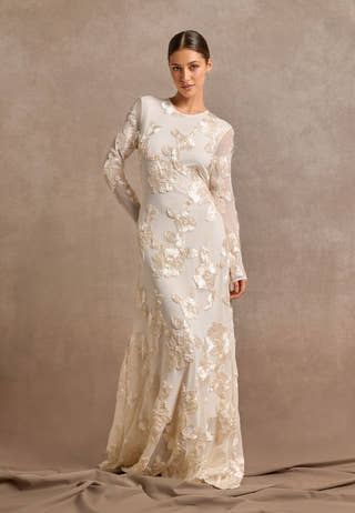 Yasfloree Ls Train Dress