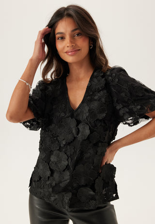 Yasflowering Ss V-neck Top