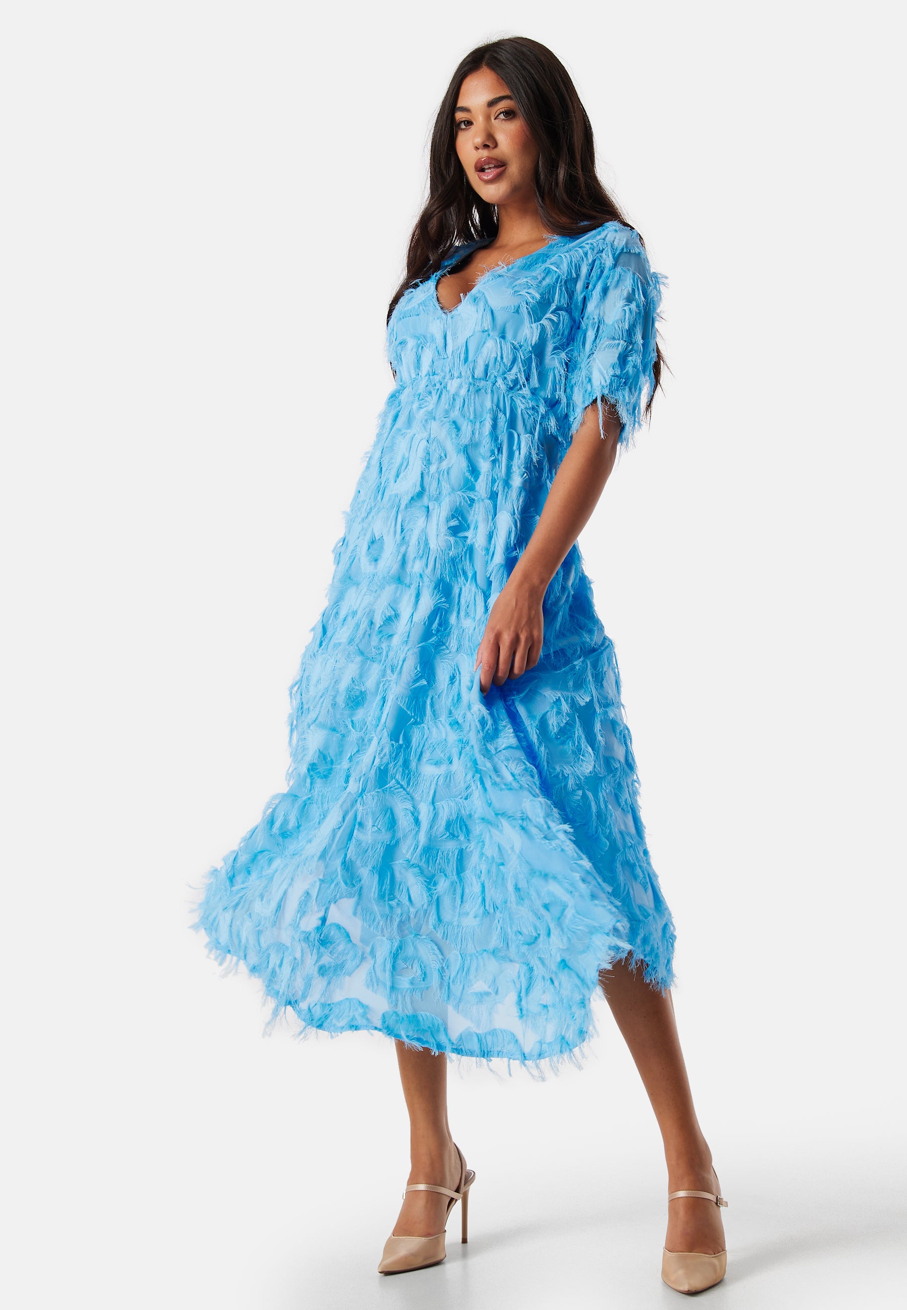 Yas – Yaspazylla 2/4 Midi Dress – campaign-outlet – Blue