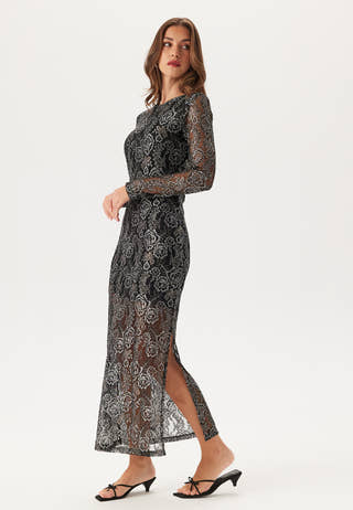 Yaspolima Ls Long Lace Dress