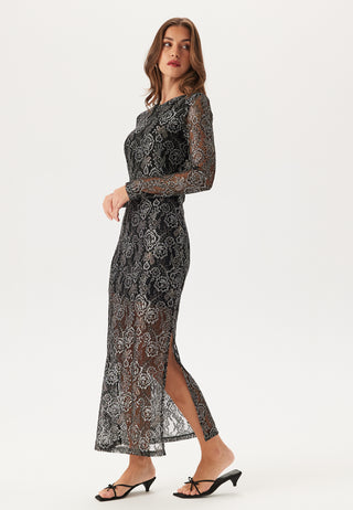 Yaspolima Ls Long Lace Dress